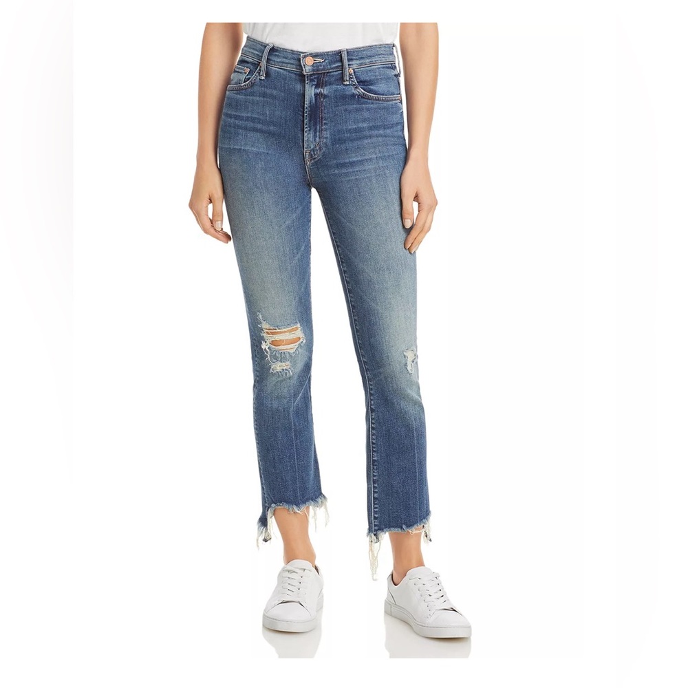 Mother Insider Crop Step Fray Dancing on Coals